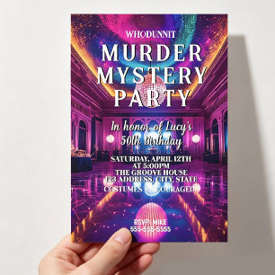 Invitation whodunit mystère de meurtre Meurtre sur la piste d
