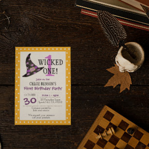 Invitation Wicked One Halloween Premier anniversaire