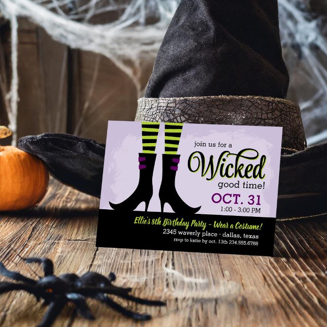 Invitation Wicked Witch Anniversaire de enfant Costume Party (Créateur téléchargé)
