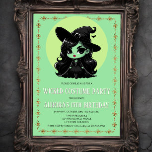 Invitation Wicked Witch Costume Party