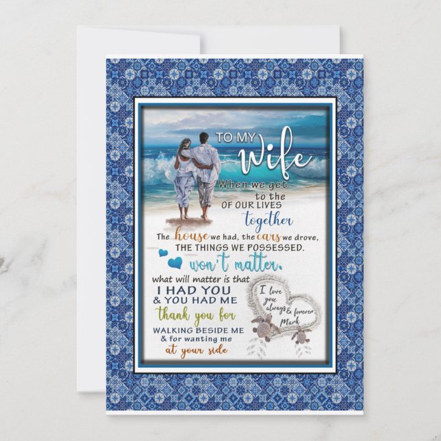 Invitation Wife Lovers | À Ma Femme Je T'aime Toujours Pour T (Devant)