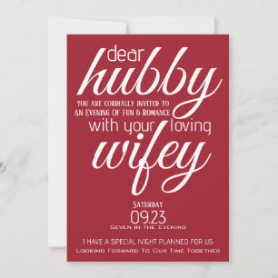 Invitation Wifey Demande À Hubby Out