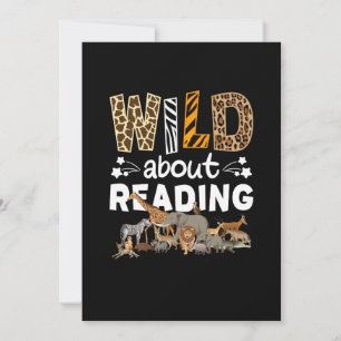 Invitation Wild About Reading Books And Bookworm Library