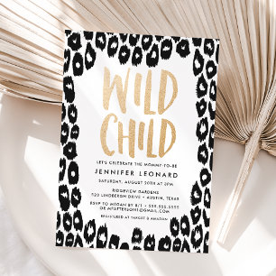 Invitation Wild Child Baby Shower