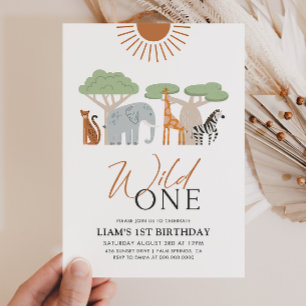Invitation Wild One 1er anniversaire