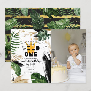 Invitation Wild One 1er anniversaire   Couronne du roi des ob