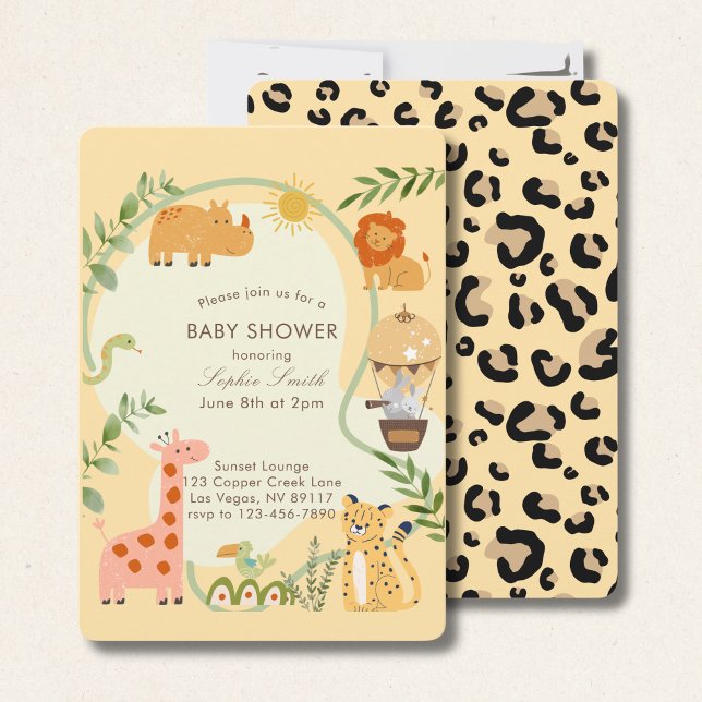 Invitation Wild One Adventure Attend Baby shower arrondi (Créateur téléchargé)