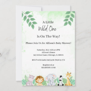 Invitation Wild One Baby shower
