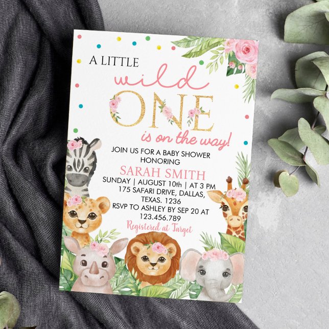 Invitation Wild One Baby shower (Créateur téléchargé)