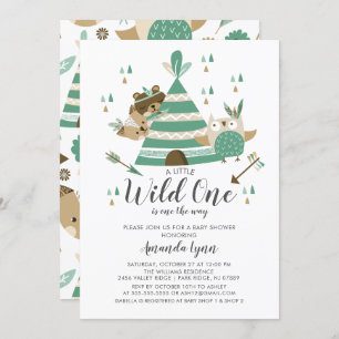 Invitation Wild One Baby shower