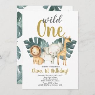 Invitation Wild One Birthday Boy