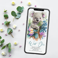 Wild One Cute Koala 1er Anniversaire Photo Animal