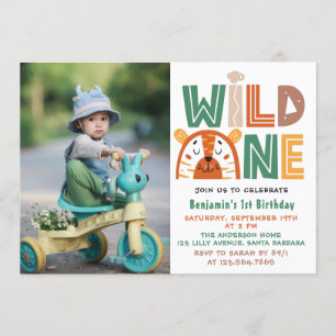 Invitation Wild One First Birthday Photo