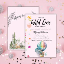 Wild One Jungle Safari Animaux Fille 1er anniversa