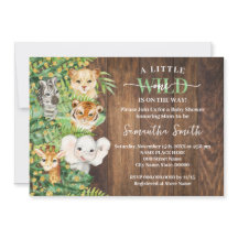 Wild One sur le chemin Baby shower Safari rustique