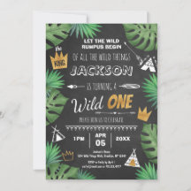Wild Thing Parties scintillant UN Anniversaire Gar