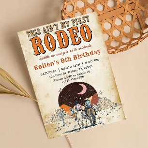 Invitation Wild West Anniversaire Western Cowboy Anniversaire