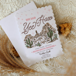 Invitation Wild West Bachelorette Yee Haw