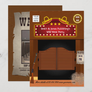 Invitation Wild West Corporate