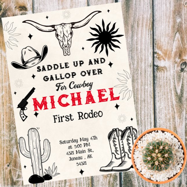 Invitation Wild West Cowboy Country (Créateur téléchargé)