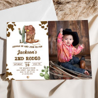 Wild West Rodeo Cowboy 2e fête d'anniversaire Phot