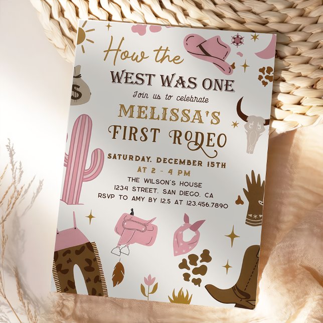 Invitation Wild West Rodeo Ranch Western Anniversaire (Créateur téléchargé)