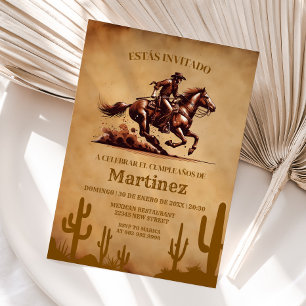 Invitation Wild West Vaquero Cowboy