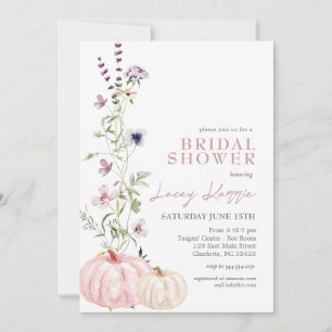Invitation WildflowerInvitation de douche nuptiale, Citrouill