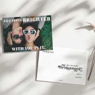 Invitation Will you be my bridesmaid Proposal photo