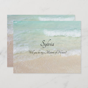 Invitation Will You Be My Custom Bridal Party Beach Note