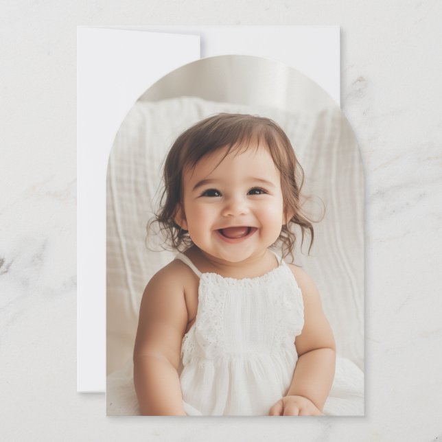 Invitation Will You Be My Godparents Arch Photo Proposal (Devant)