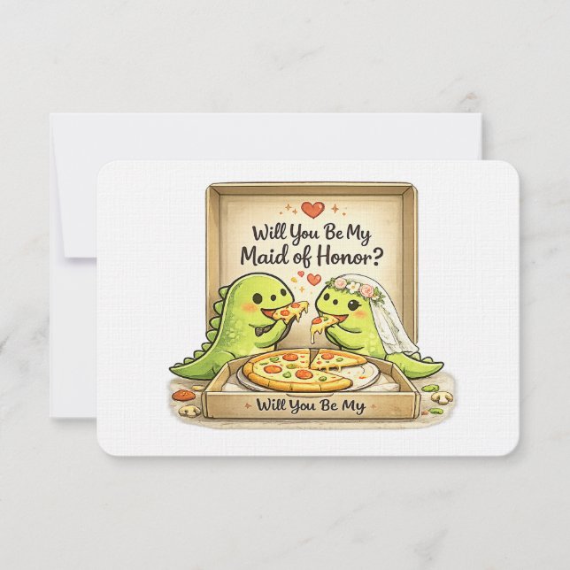 Invitation Will you be my maid of honor bridal party proposal (Devant)