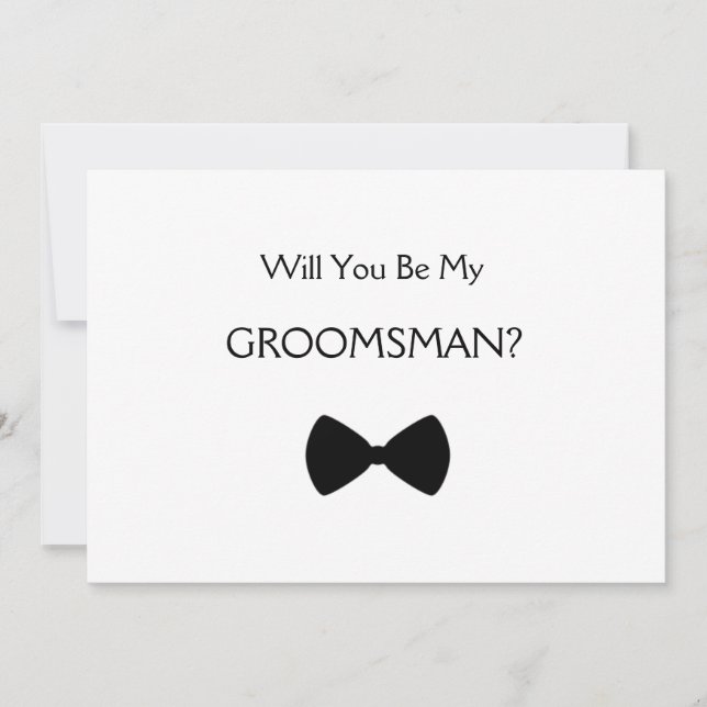 Invitation Will you voit my groomsman ? (Devant)