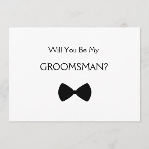 Invitation Will you voit my groomsman ?