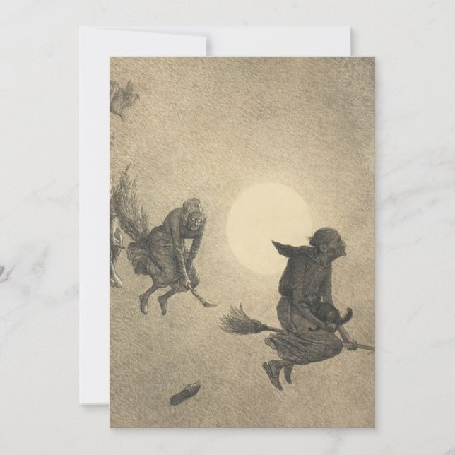 Invitation William Holbrook Beard The Witch's Ride 1870 (Devant)