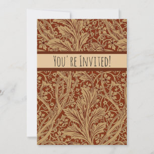 Invitation William Morris Arcadia Floral Garden Fleur Classiq