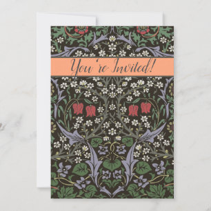 Invitation William Morris Blackthorn Tapestry Floral