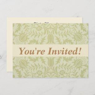 Invitation William Morris Borge Mariage Soft Green