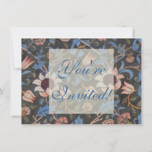 Invitation William Morris Evenlode Textile Floral Art