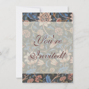 Invitation William Morris Evenlode Textile Floral Art