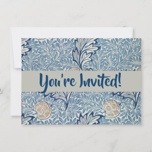Invitation William Morris Flower Floral Design