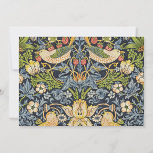 Invitation William Morris - Fraise Thief Motif Floral