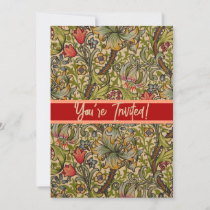 Invitation William Morris Golden Lily