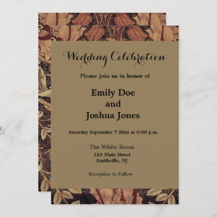 Invitation William Morris Honeysuckle Classic English Art
