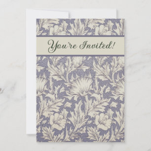 Invitation William Morris Horn Poppy Classic Floral
