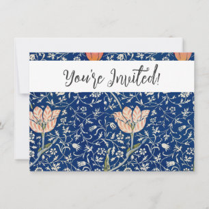 Invitation William Morris Medway Floral bleu
