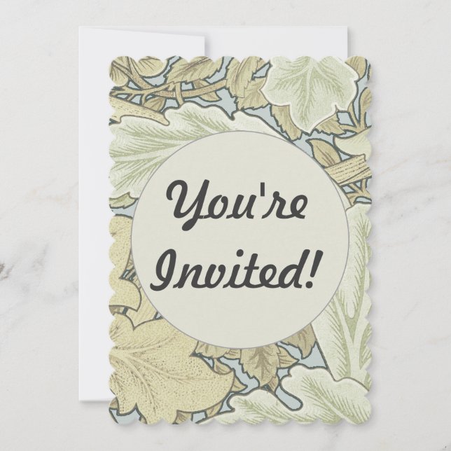 Invitation William Morris St James Acanthus Fond d'écran (Devant)