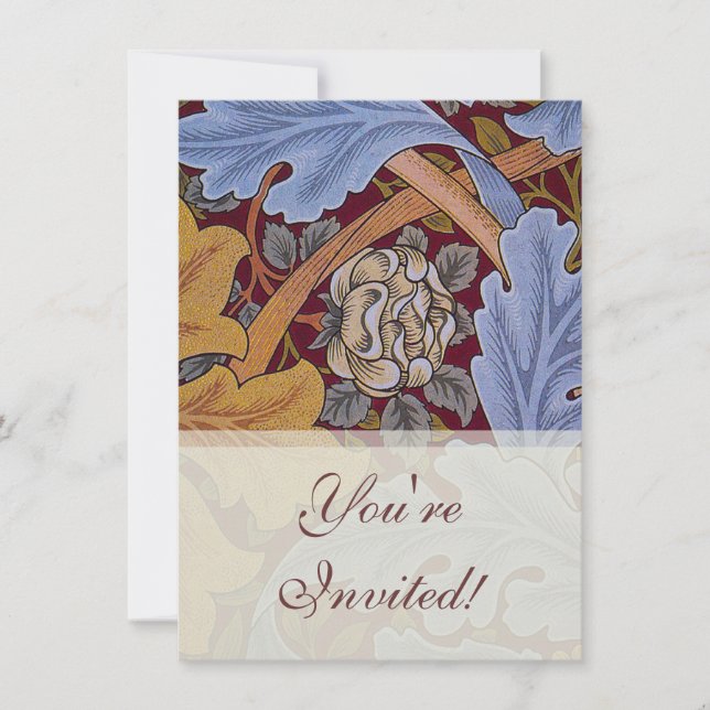 Invitation William Morris St James Acanthus Fond d'écran (Devant)