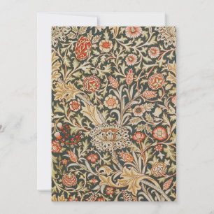 Invitation William Morris Trent Garden Flower Classic Botanic