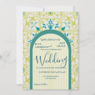 Invitation William Morris Vine Art Nouveau